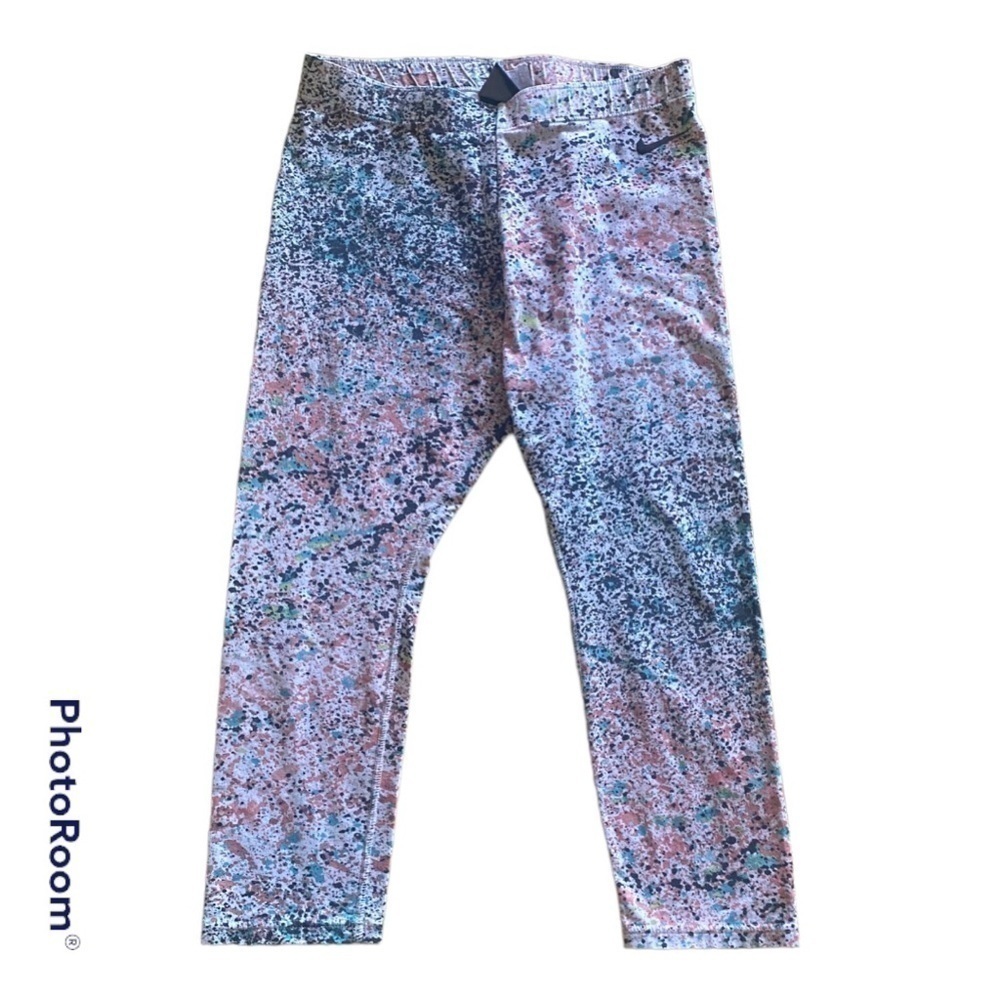 NIKE-SPECKLED LEGGINGS-MEDIUM
